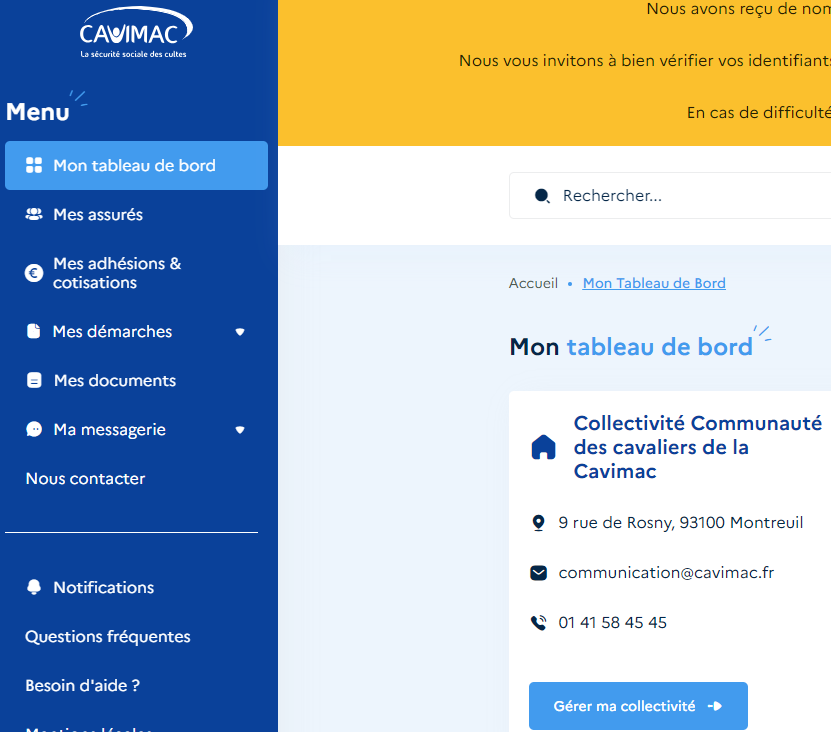 Gérer ma collectivité